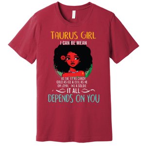 Taurus Queen Sweet As Candy Birthday Gift For Black Women Premium T-Shirt