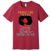 Taurus Queen Sweet As Candy Birthday Gift For Black Women Premium T-Shirt