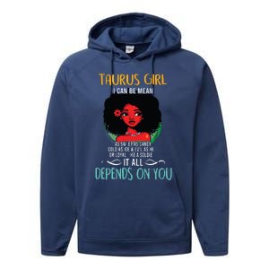 Taurus Queen Sweet As Candy Birthday Gift For Black Women Performance Fleece Hoodie