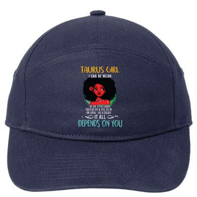 Taurus Queen Sweet As Candy Birthday Gift For Black Women 7-Panel Snapback Hat