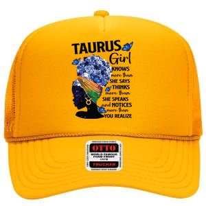 Taurus Queen Sweet As Candy Birthday Gift For Black Women High Crown Mesh Back Trucker Hat