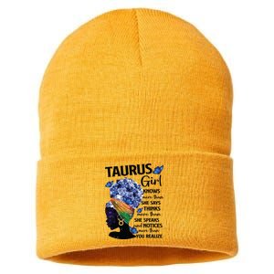 Taurus Queen Sweet As Candy Birthday Gift For Black Women Sustainable Knit Beanie