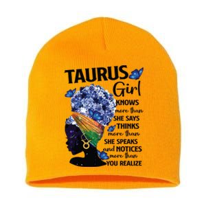 Taurus Queen Sweet As Candy Birthday Gift For Black Women Short Acrylic Beanie