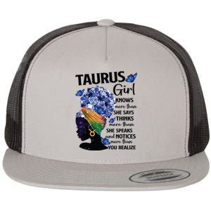 Taurus Queen Sweet As Candy Birthday Gift For Black Women Flat Bill Trucker Hat