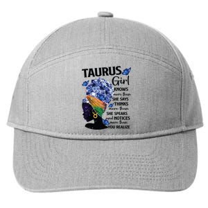 Taurus Queen Sweet As Candy Birthday Gift For Black Women 7-Panel Snapback Hat