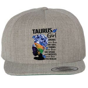 Taurus Queen Sweet As Candy Birthday Gift For Black Women Wool Snapback Cap