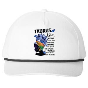 Taurus Queen Sweet As Candy Birthday Gift For Black Women Snapback Five-Panel Rope Hat