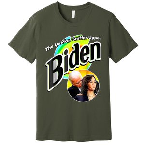 The Quicker Sniffer Upper Anti Biden Pro Trump Tee Premium T-Shirt