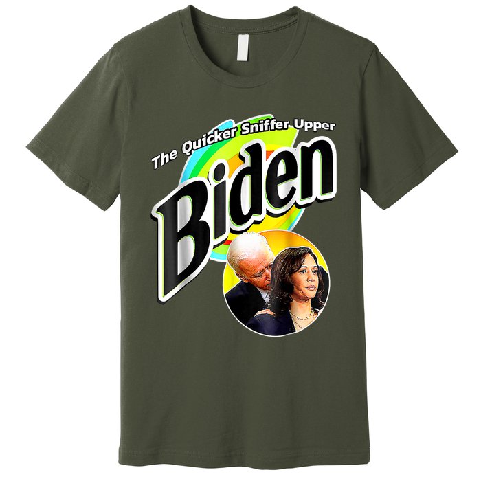 The Quicker Sniffer Upper Anti Biden Pro Trump Tee Premium T-Shirt