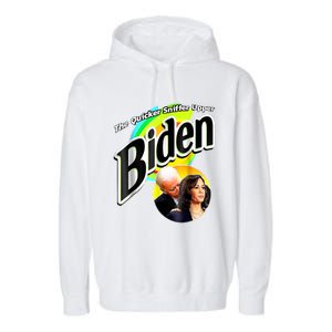 The Quicker Sniffer Upper Anti Biden Pro Trump Tee Garment-Dyed Fleece Hoodie