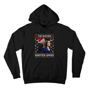 The Quicker Sniffer Upper Anti Biden Ugly Christmas Sweater Sweatshirt Hoodie