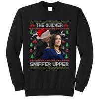 The Quicker Sniffer Upper Anti Biden Ugly Christmas Sweater Sweatshirt Sweatshirt