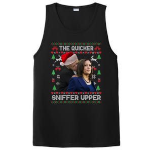 The Quicker Sniffer Upper Anti Biden Ugly Christmas Sweater Sweatshirt PosiCharge Competitor Tank