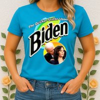 The Quicker Sniffer Upper Cute Gift Anti Biden Cute Gift Pro Trump Funny Great G Womens T-Shirt