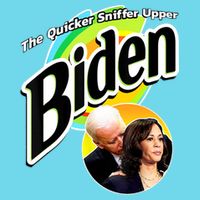 The Quicker Sniffer Upper Cute Gift Anti Biden Cute Gift Pro Trump Funny Great G Womens T-Shirt