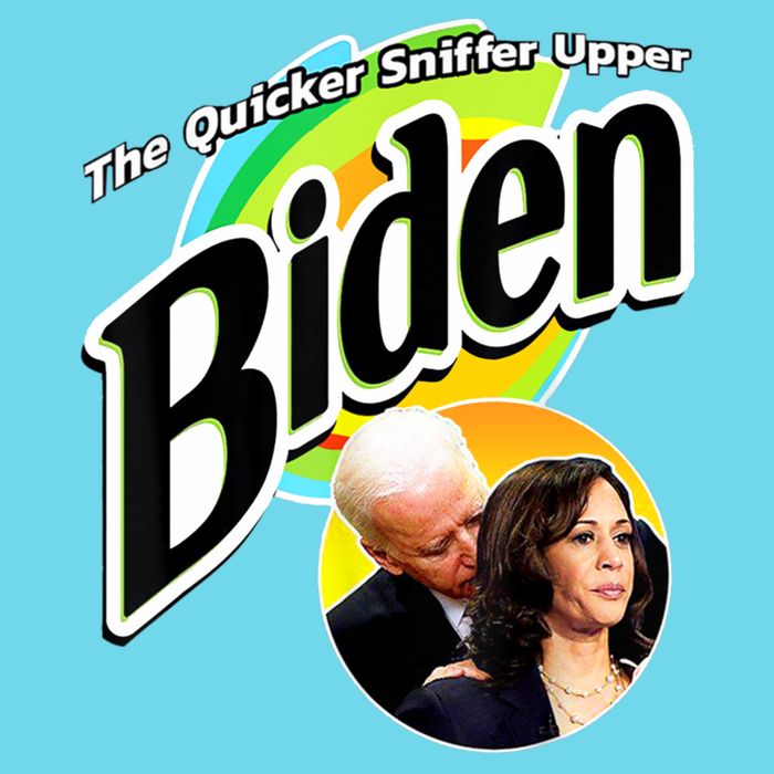 The Quicker Sniffer Upper Cute Gift Anti Biden Cute Gift Pro Trump Funny Great G Womens T-Shirt