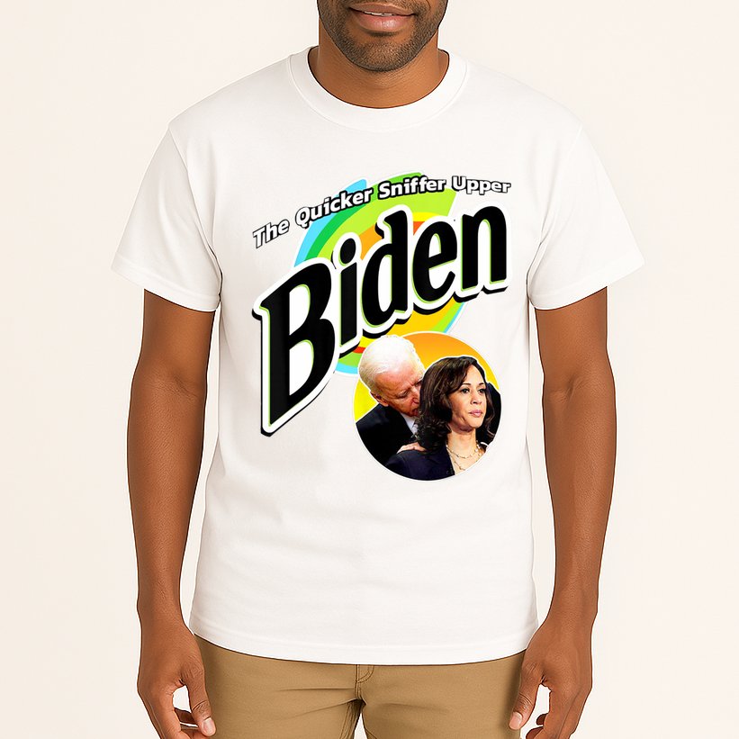 The Quicker Sniffer Upper Cute Gift Anti Biden Cute Gift Pro Trump Funny Great G Tall T-Shirt