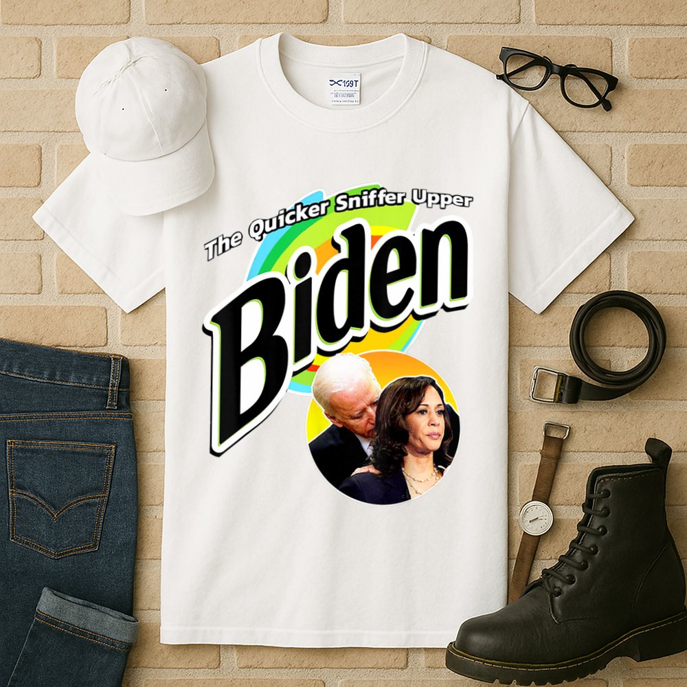 The Quicker Sniffer Upper Cute Gift Anti Biden Cute Gift Pro Trump Funny Great G Tall T-Shirt