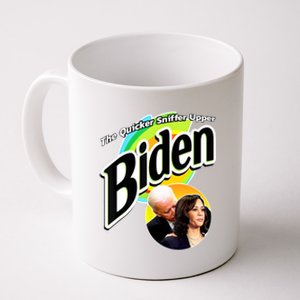 The Quicker Sniffer Upper Cute Gift Anti Biden Cute Gift Pro Trump Funny Great G Coffee Mug