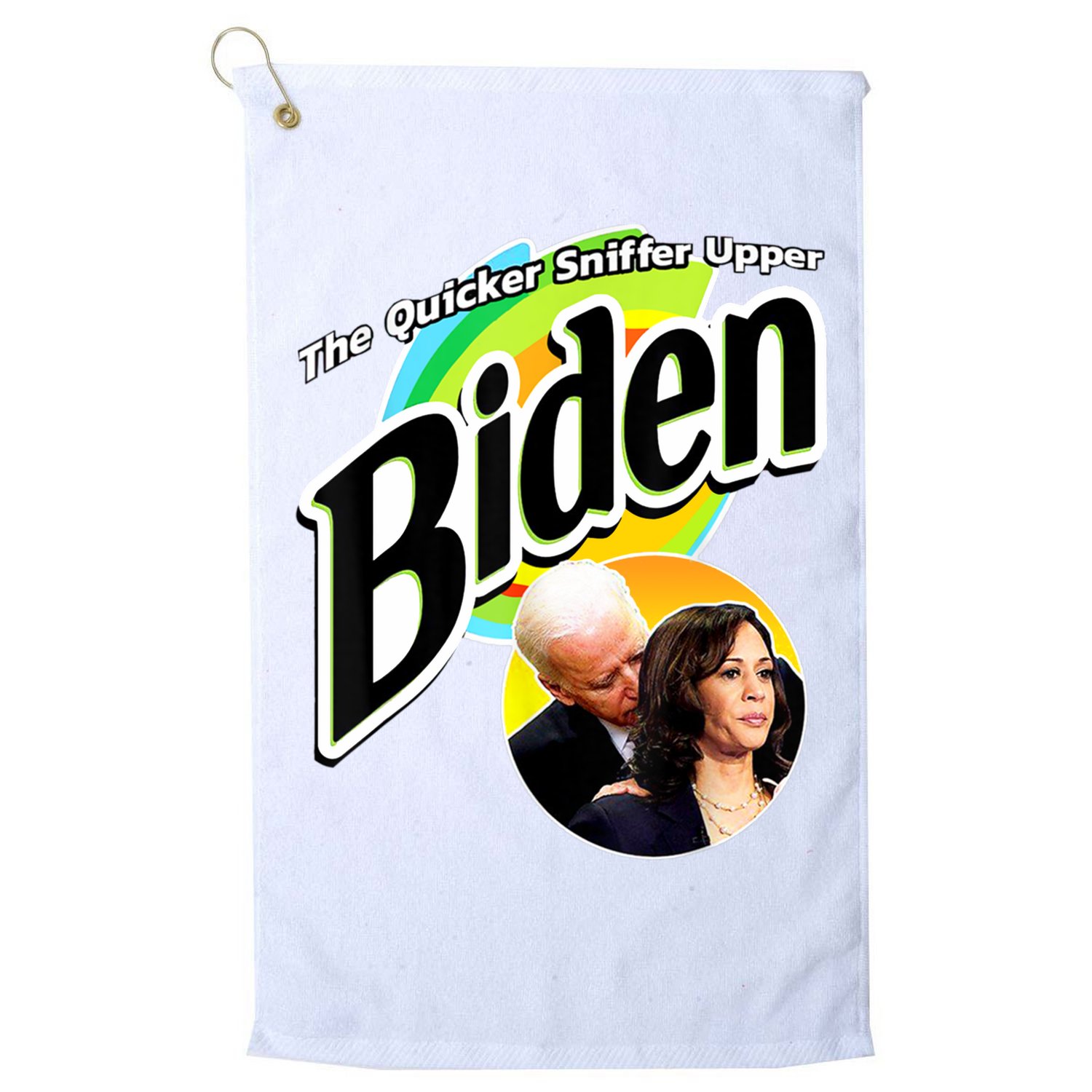 The Quicker Sniffer Upper Cute Gift Anti Biden Cute Gift Pro Trump Funny Great G Golf Towel