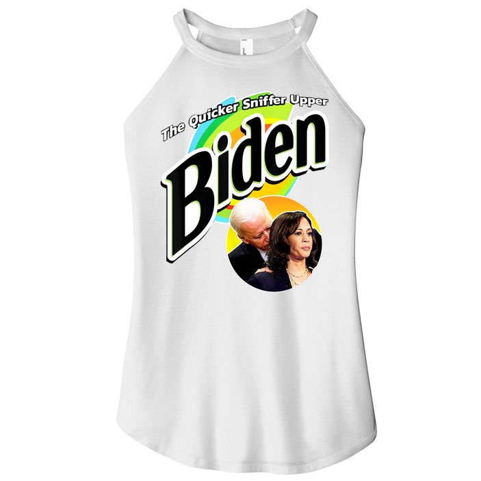The Quicker Sniffer Upper Cute Gift Anti Biden Cute Gift Pro Trump Funny Great G Women's Perfect Tri Rocker Tank