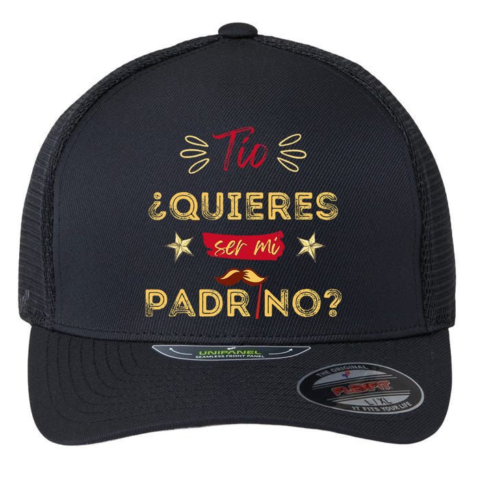 Tio Quieres Ser Mi Padrino Regalos Y Madrinas Peticion Flexfit Unipanel Trucker Cap