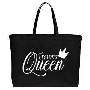 Trauma Queen Cotton Canvas Jumbo Tote