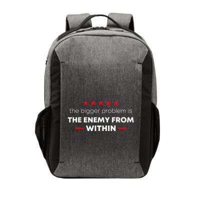 Trump Quote The Bigger Problem Is The Enemy From Within Vector Backpack