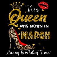 This Queen Was Born In March Happy Birthday To Me Wo 16 in Basic Backpack