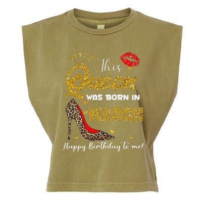 This Queen Was Born In March Happy Birthday To Me Wo Garment-Dyed Women's Muscle Tee