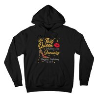 This Queen Was Born In January Happy Birthday To Me Hoodie