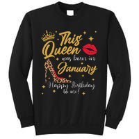 This Queen Was Born In January Happy Birthday To Me Sweatshirt