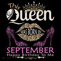 This QUEEN Was Born In September Queens Happy Birthday Tall T-Shirt