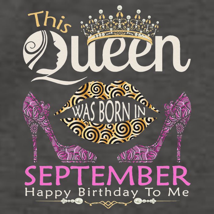 This QUEEN Was Born In September Queens Happy Birthday Vector Backpack