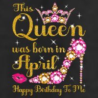 This Queen Was Born In April High Heel Happy Birthday Queen 11oz C Handle Ceramic Mug