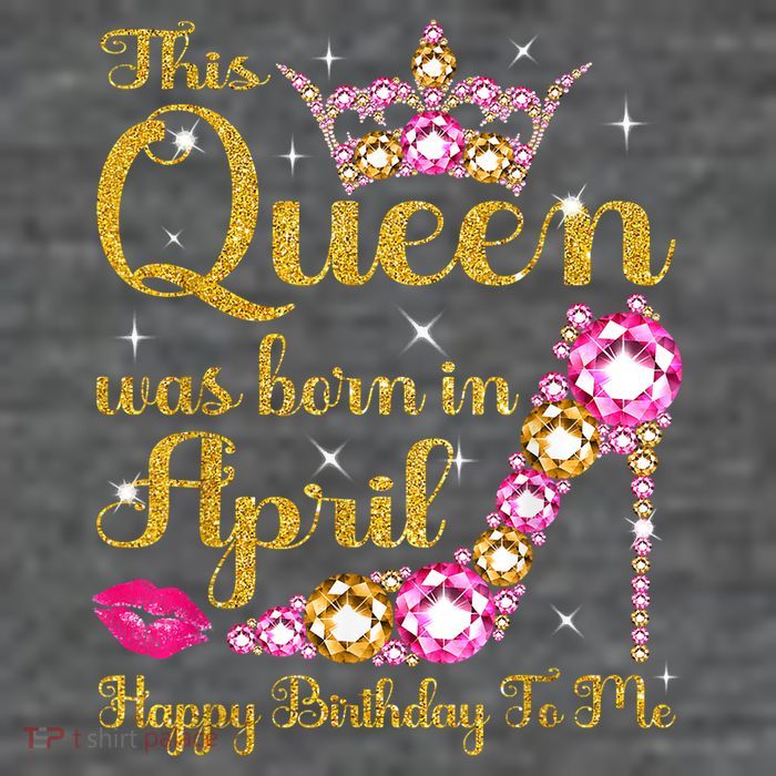 This Queen Was Born In April High Heel Happy Birthday Queen Flatbill Hat
