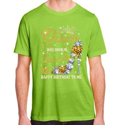 This Queen Was Born In December Happy Birthday To Me Leopard Great Gift Adult ChromaSoft Performance T-Shirt