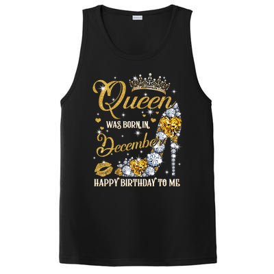 This Queen Was Born In December Happy Birthday To Me Leopard Great Gift PosiCharge Competitor Tank