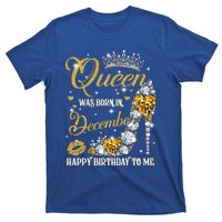 This Queen Was Born In December Happy Birthday To Me Leopard Great Gift T-Shirt