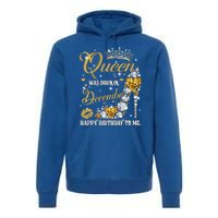 This Queen Was Born In December Happy Birthday To Me Leopard Great Gift Premium Hoodie