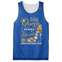 This Queen Was Born In December Happy Birthday To Me Leopard Great Gift Mesh Reversible Basketball Jersey Tank