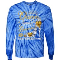 This Queen Was Born In December Happy Birthday To Me Leopard Great Gift Tie-Dye Long Sleeve Shirt