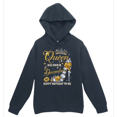 This Queen Was Born In December Happy Birthday To Me Leopard Great Gift Urban Pullover Hoodie