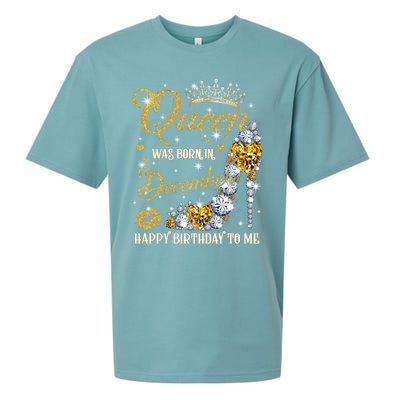 This Queen Was Born In December Happy Birthday To Me Leopard Great Gift Sueded Cloud Jersey T-Shirt