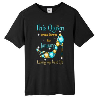 This Queen was Born In January Tall Fusion ChromaSoft Performance T-Shirt