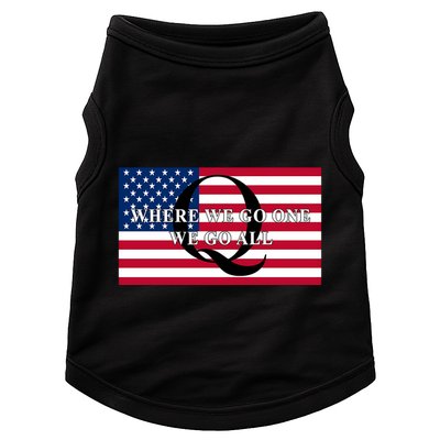 Trump Qanon Where We Go One We Go All Doggie Tank
