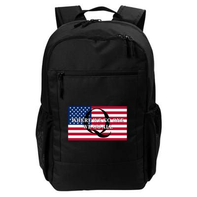 Trump Qanon Where We Go One We Go All Backpack