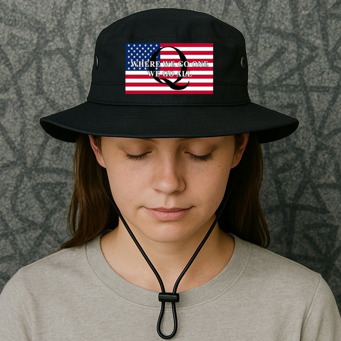 Trump Qanon Where We Go One We Go All Bucket Hat