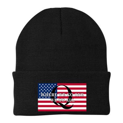 Trump Qanon Where We Go One We Go All Beanie