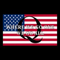 Trump Qanon Where We Go One We Go All Drawstring Bag
